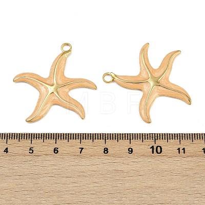304 Stainless Steel Enamel Pendants STAS-L290-12G-1