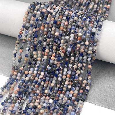 Natural Sodalite Beads Strands G-A097-A12-01-1