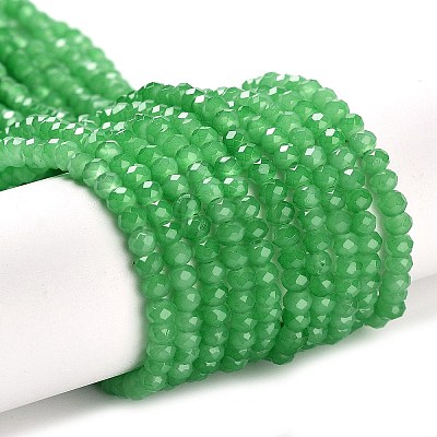 Baking Paint Imitation Jade Glass Bead Strands LS-DGLA-A034-J2MM-A10-1