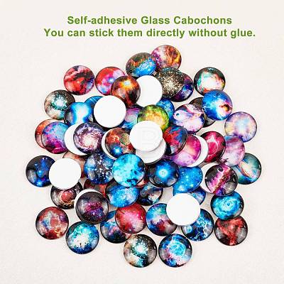 Glass Cabochons GGLA-R040-25mm-02-1