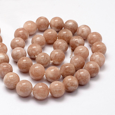 Natural White Jade Beads Strands G-F364-11-12mm-1-1