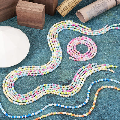  8 Strands 8 Color Glass Seed Bead Strands GLAA-TA0001-46-1
