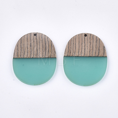 Resin & Wenge Wood Pendants LS-RESI-T023-01H-1