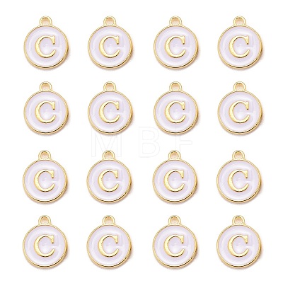 Golden Plated Alloy Charms LS-ENAM-S118-01C-1
