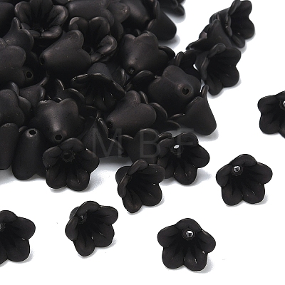 Frosted Flower Acrylic Beads X-FACR-5332-12A-1