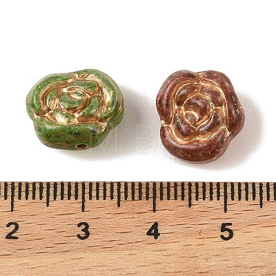 Baking Paint Glass Beads DGLA-G004-01O-1