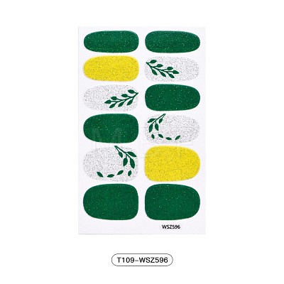 Avocados & Strawberries & Flowers Full Cover Nail Art Stickers MRMJ-T109-WSZ596-1
