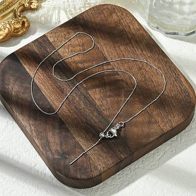 0.5mm Rack Plating Brass Box Chain Adjustable Slider Necklaces for Women Men MAK-L044-52P-1