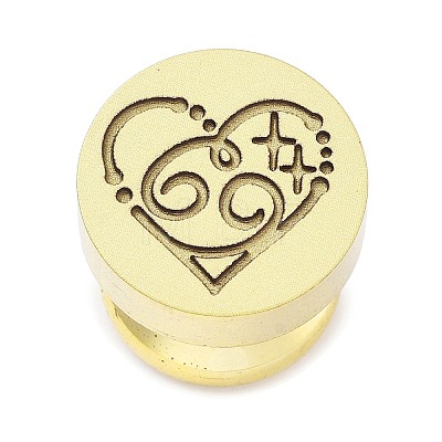 Constellation Golden Tone Wax Seal Brass Stamp Heads STAM-P002-02G-04-1