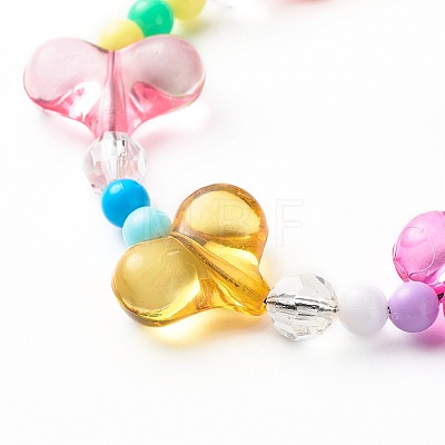 Opaque Acrylic Beads and Eco-Friendly Transparent Acrylic Beads Mobile Straps HJEW-JM00558-1