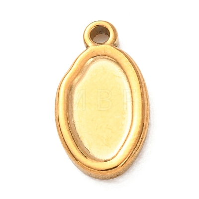 304 Stainless Steel Pendant Cabochon Settings STAS-Z204-04G-11-1