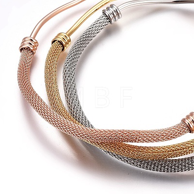304 Stainless Steel Bangle Sets BJEW-F363-02M-1