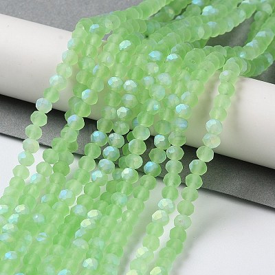 Transparent Glass Beads Strands X1-EGLA-A034-T4mm-MB09-1