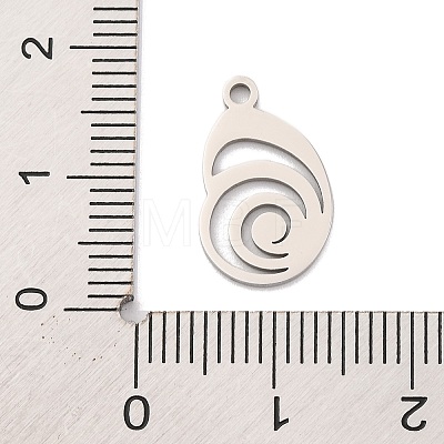 Non-Tarnish 201 Stainless Steel Pendants STAS-U016-09P-02-1