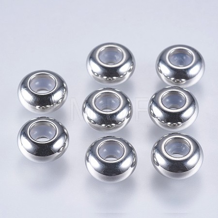 201 Stainless Steel Beads STAS-F145-06P-F-1