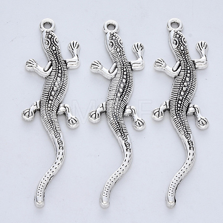 Tibetan Style Alloy Big Pendants X-TIBE-R316-027AS-RS-1