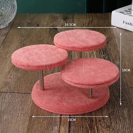 Three-Tier Velvet Jewelry Display Risers PW-WG90543-01-1