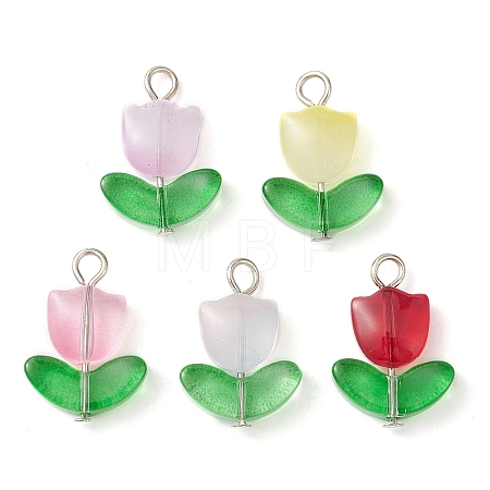 Glass Pendants PALLOY-JF02579-01-1