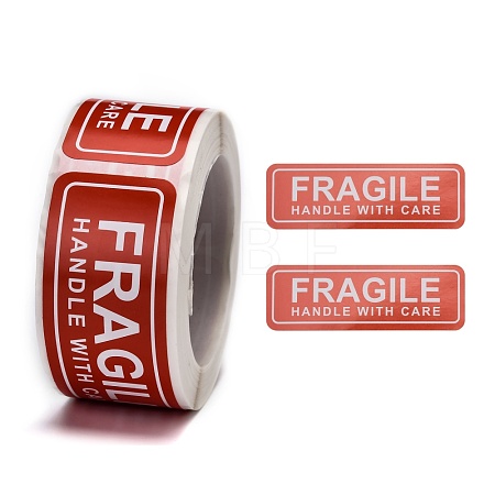 Fragile Stickers Handle with Care Warning Packing Shipping Label X-DIY-E023-04-1