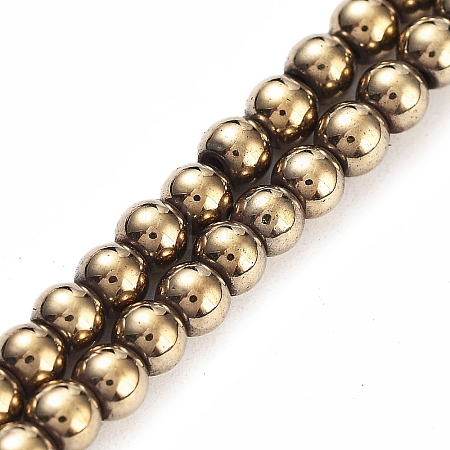 Synthetic Magnetic Hematite Beads Strands G-P545-K01-01F-1