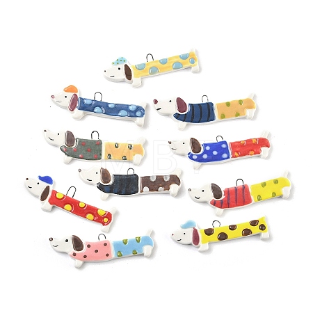 Handmade Porcelain Big Pendants PORC-I030-01-1