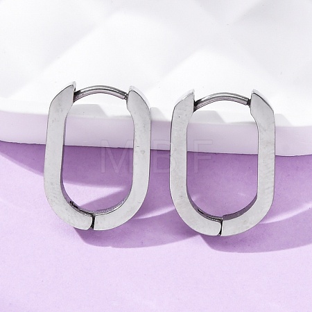 Tarnish Resistant 304 Stainless Steel Huggie Hoop Earrings STAS-H156-11A-P-1