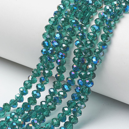 Electroplate Glass Beads Strands EGLA-A034-T4mm-I15-1