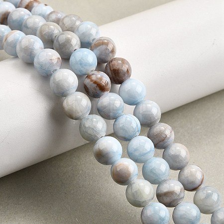 Natural Striped Stone Beads Strands G-D315-A01-01-4mm-1