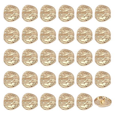 30Pcs 1-Hole Alloy Shank Buttons FIND-CA0011-66B-1