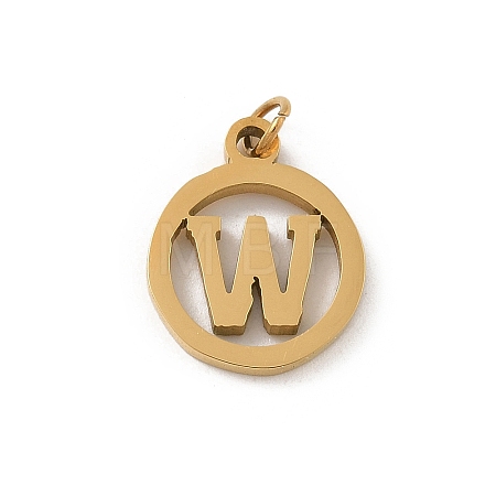 304 Stainless Steel Charms
with Jump Ring STAS-R001-02G-W-1
