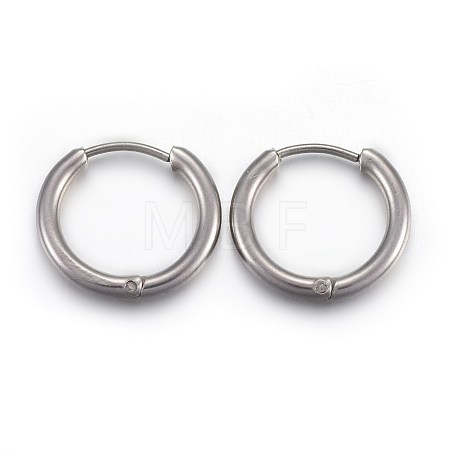 Tarnish Resistant 202 Stainless Steel Huggie Hoop Earrings EJEW-L205-02G-P-1