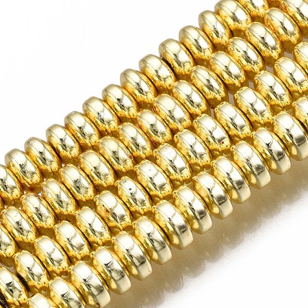Electroplate Non-magnetic Synthetic Hematite Bead Strands G-Q465-19G-1