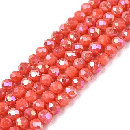Electroplate Glass Beads Strands LS-EGLA-A044-P3mm-B21-1