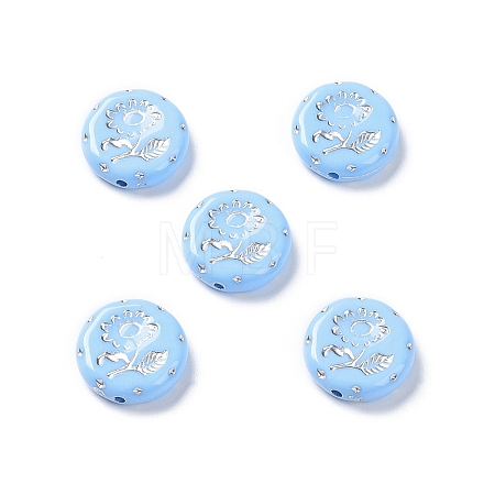 Opaque Acrylic Beads OACR-G016-27C-1