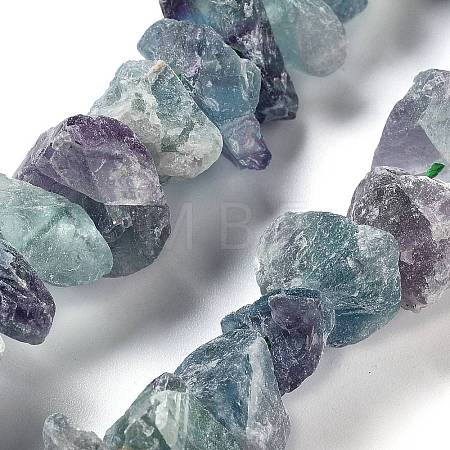 Raw Rough Natural Fluorite Beads Strands G-P528-A08-01-1
