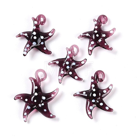 Handmade Lampwork Pendants LAMP-C015-02I-1