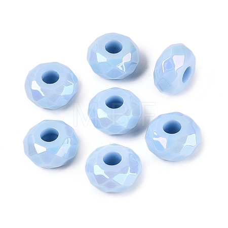Opaque Acrylic European Beads OACR-E033-23F-1