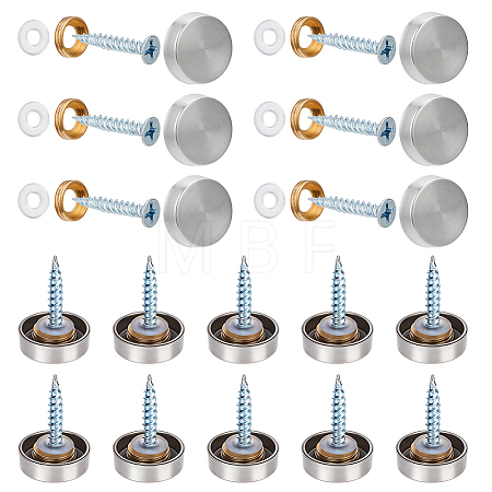 30 Bags 304 Stainless Steel Glass Fasteners STAS-BC0004-30P-1