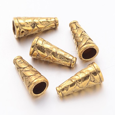 Tibetan Style Alloy Bead Cone LS-TIBEB-00821-AG-NR-1