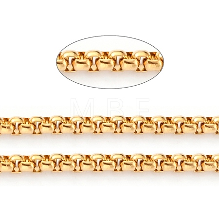 3.28 Feet Ion Plating(IP) 304 Stainless Steel Box Chains X-CHS-B001-01G-1