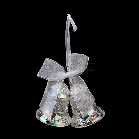 Christmas Transparent Acrylic Big Pendant Decorations HJEW-F017-02-1