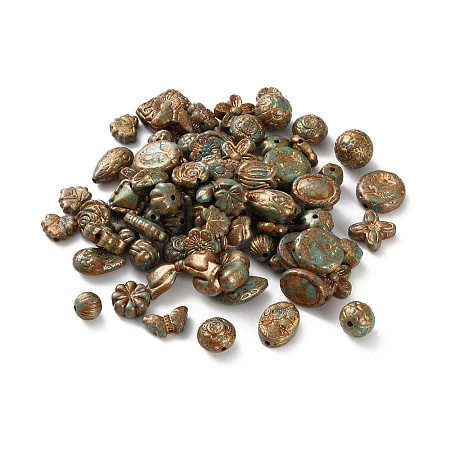 Opaque Acrylic Beads X-OACR-M015-15A-1