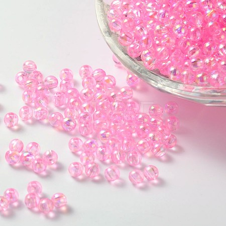 Eco-Friendly Transparent Acrylic Beads PL736-5-1