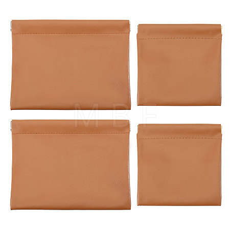 4Pcs 2 Styles Imitation Leather Shrapnel Change Purse ABAG-GL0001-14C-1