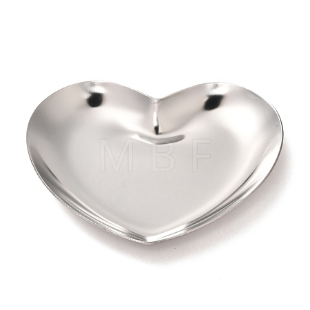 Non-Tarnish Heart 430 Stainless Steel Jewelry Display Plate STAS-P289-02P-1