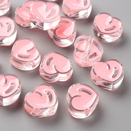 Transparent Enamel Acrylic Beads TACR-S155-004E-1
