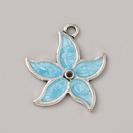 Ocean Theme Alloy Enamel Pendants LS-ENAM-CJC0022-14F-AS-1