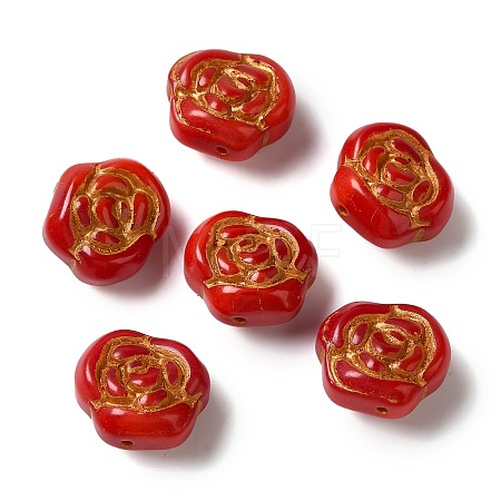 Opaque Lampwork Beads LAMP-P065-02B-13-1