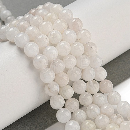 Natural Rainbow Moonstone Beads Strands X-G-C068-8mm-1A-1