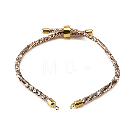 Adjustable Round Polyester Braided Cord Bracelet Making FIND-G117-01G-02-1